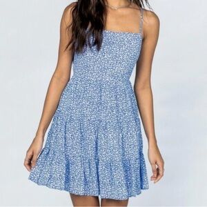 Princess Polly Tropez Blue Floral Mini Dress 4